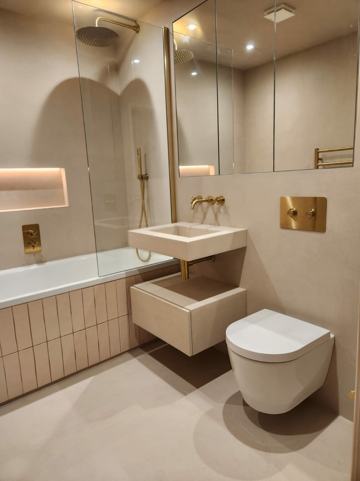 Microcement Bathroom Fitting | SOBO